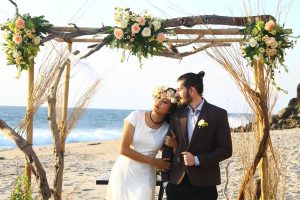 wedding, beach, couple